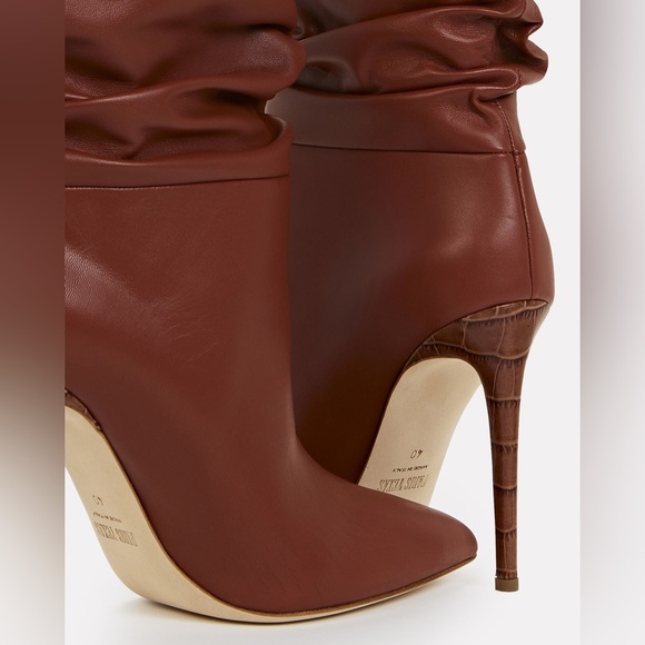 PARIS TEXAS Slouch 105 Leather Ankle Boots - Picture 2 of 4